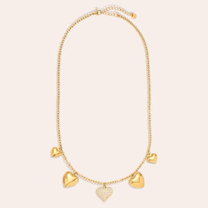 45cm Many Great Hearts Edelstahl Halskette 112254