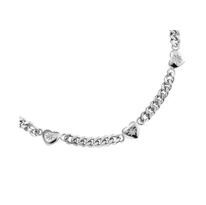 Heart Star Diamond Edelstahl Halskette 111422 Silber und gold