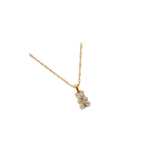 Bärchen Kette vergoldet Edelstahl Nickelfrei 111111
